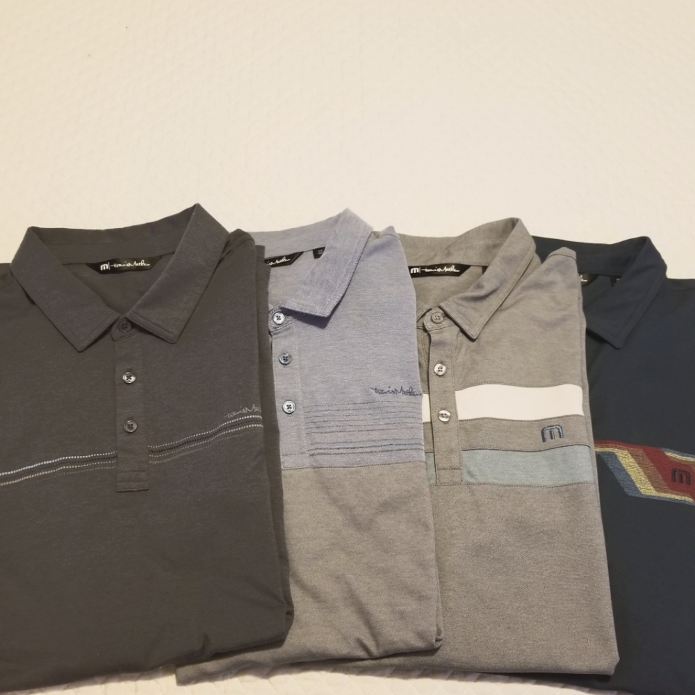 4 XXL Travis Mathew Golf Polo Shirts